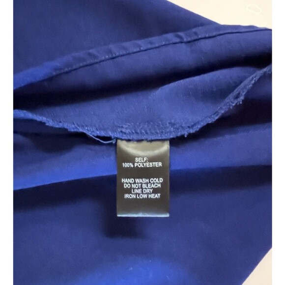 Lulus NAVY BLUE SMALL Spaghetti Strap Double V Neck High Low Hem Maxi Dress - Picture 8 of 10